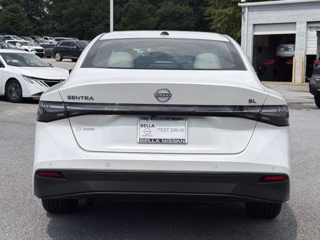 2026 Aspen White Tricoat Nissan Sentra SL FWD Sedan