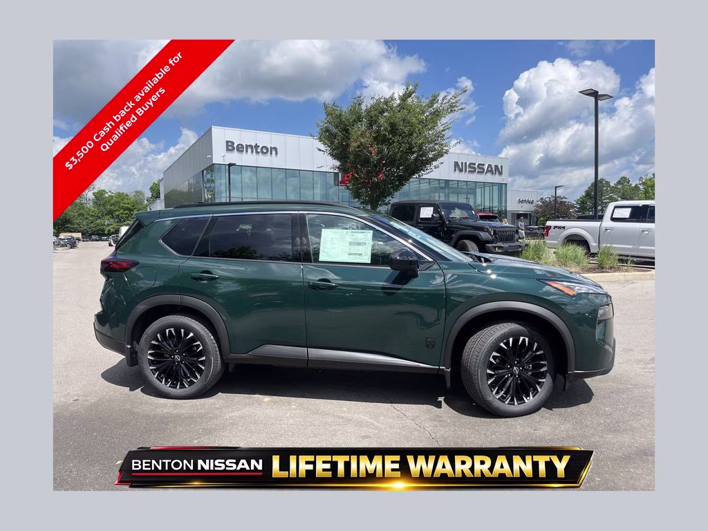 2026 Obsidian Green Nissan Rogue Dark Armor FWD SUV
