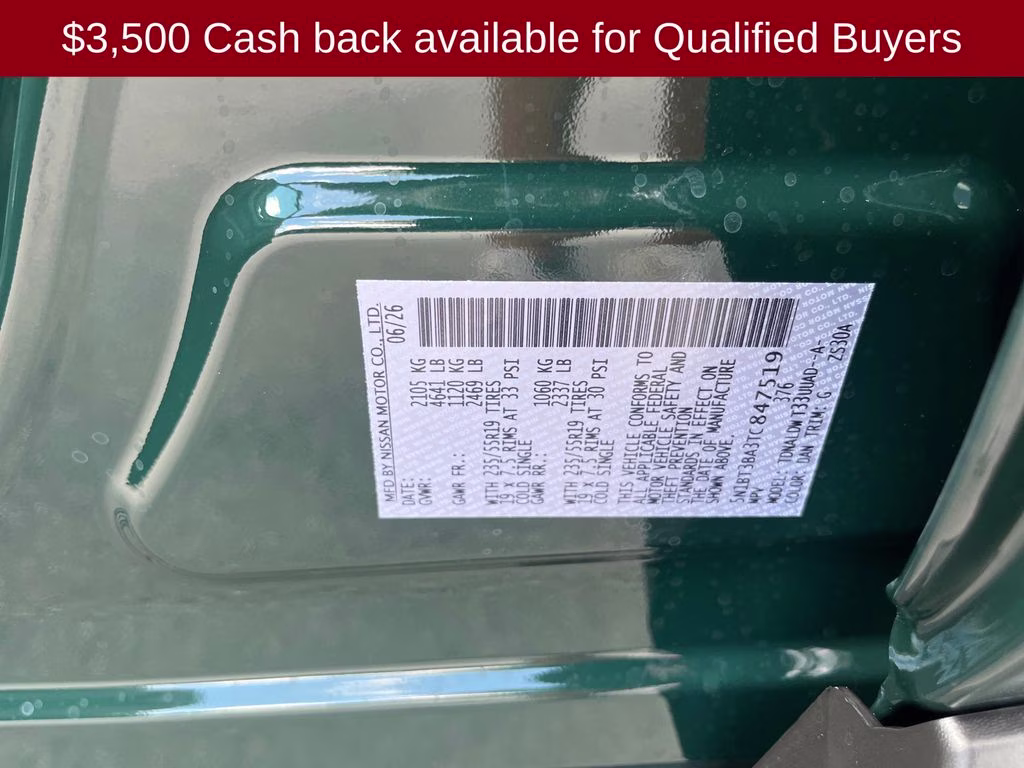 2026 Obsidian Green Nissan Rogue Dark Armor FWD SUV