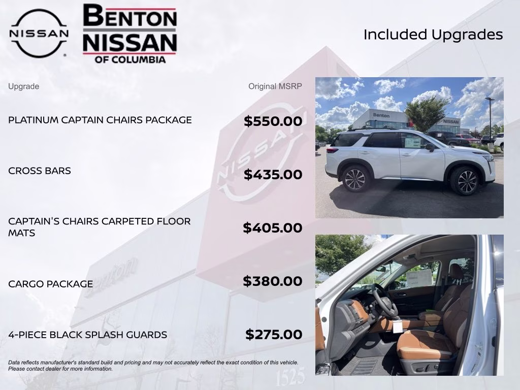 2026 Everest White Pearl Tricoat Nissan Pathfinder Platinum FWD SUV