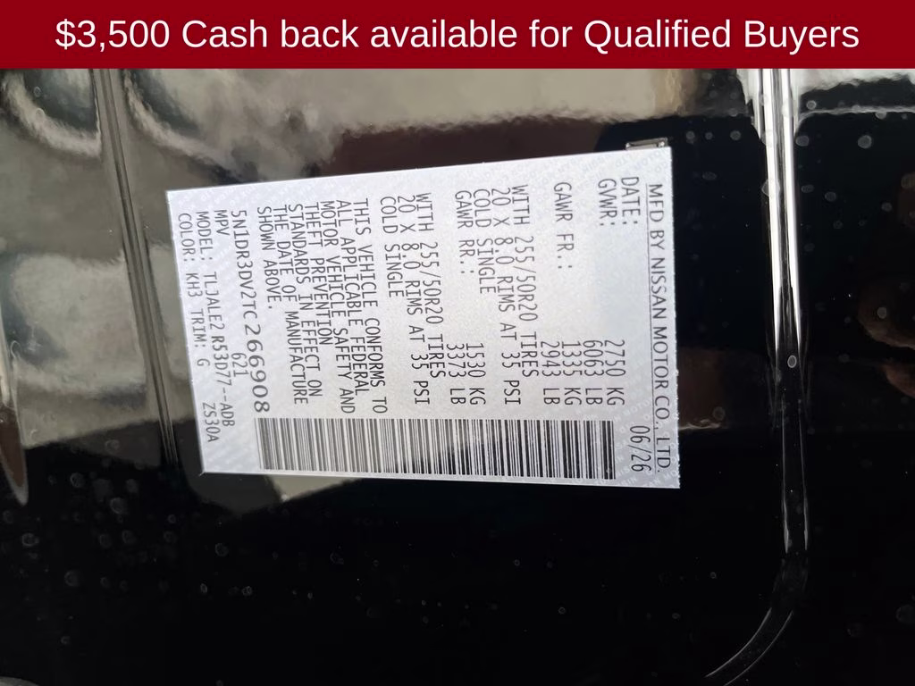 2026 Super Black Nissan Pathfinder Platinum FWD SUV