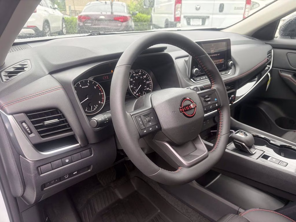 2026 Everest White Pearl Tricoat Nissan Rogue Rock Creek AWD SUV