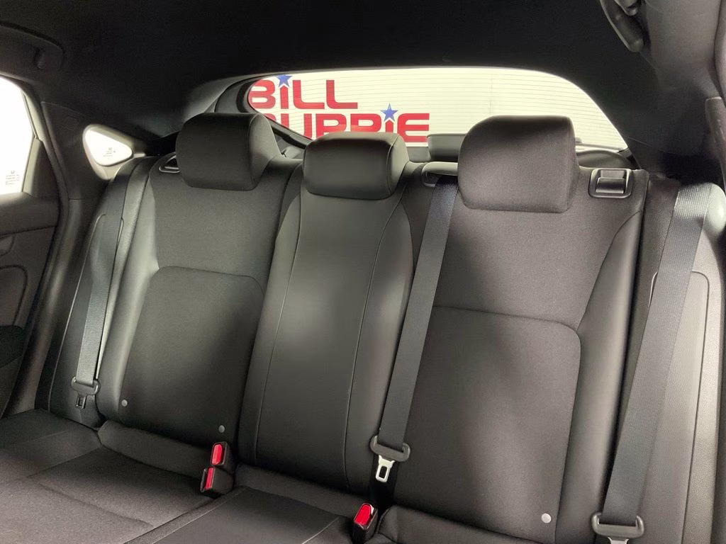 2024 Platinum White Pearl Honda Civic Sport FWD Hatchback