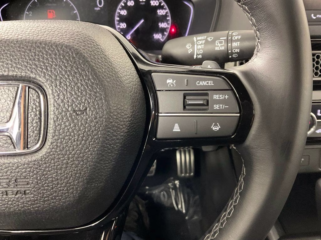2024 Platinum White Pearl Honda Civic Sport FWD Hatchback