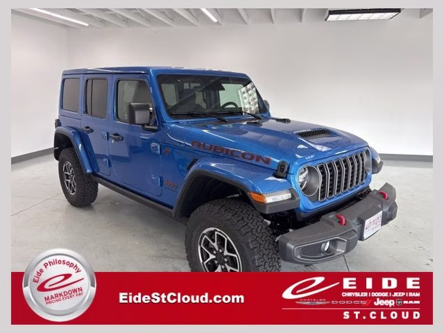 2026 Hydro Blue Pearl Coat Jeep Wrangler Rubicon 4X4 SUV