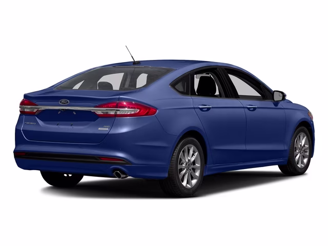 2017 Blue Ford Fusion SE FWD Sedan