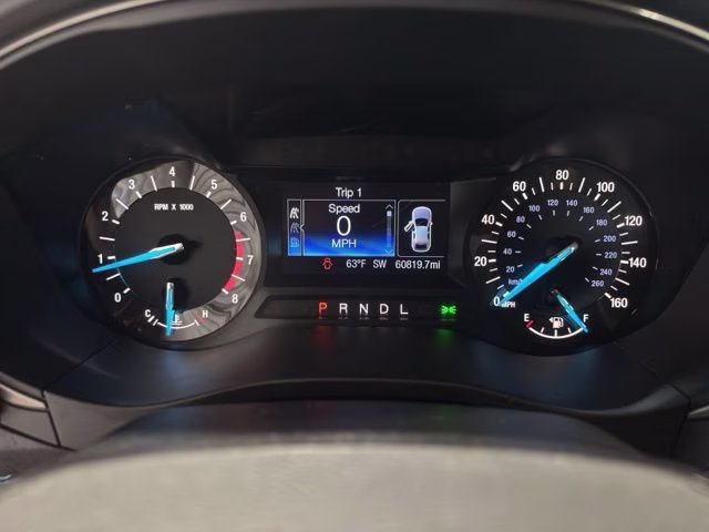 2017 Lightning Blue Ford Fusion SE FWD Sedan