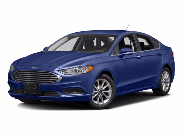 2017 Blue Ford Fusion SE FWD Sedan
