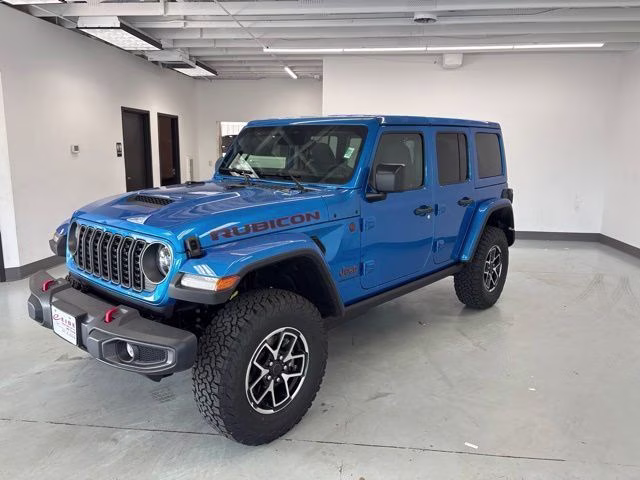 2026 Hydro Blue Pearl Coat Jeep Wrangler Rubicon 4X4 SUV