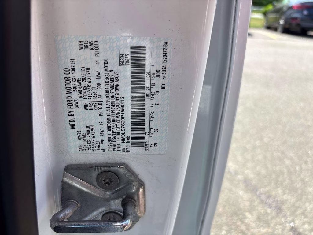 2023 Frozen White Ford Transit Connect XL FWD Van