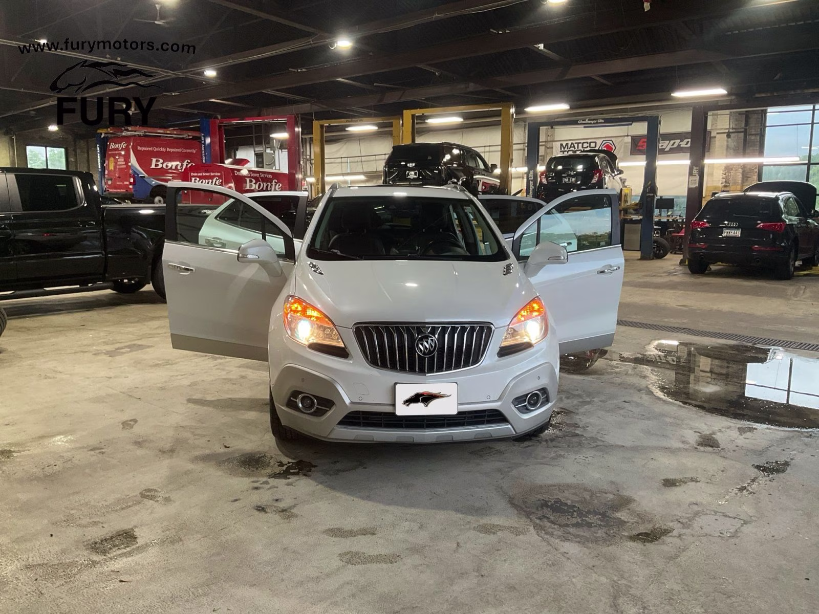 2015 White Pearl Metallic Buick Encore Premium AWD SUV