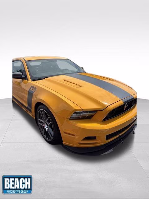 2013 Yellow Ford Mustang Boss 302 RWD Coupe