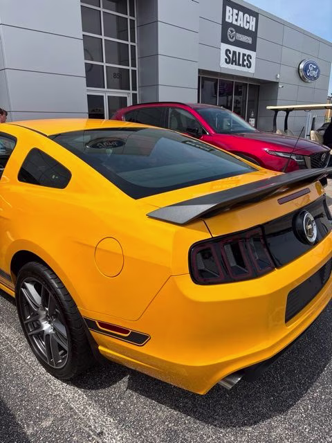 2013 Yellow Ford Mustang Boss 302 RWD Coupe