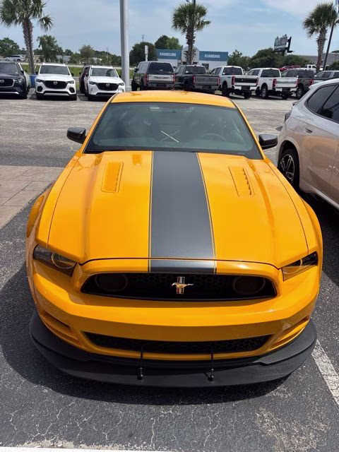 2013 Yellow Ford Mustang Boss 302 RWD Coupe