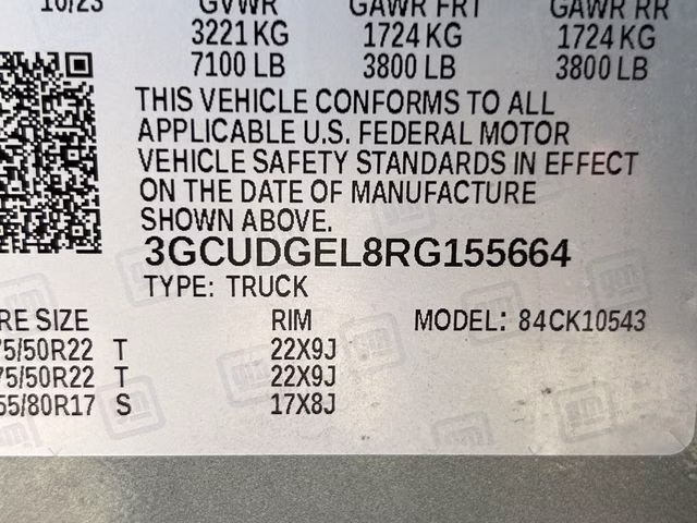 2024 Sterling Gray Metallic Chevrolet Silverado 1500 LTZ 4X4 Truck