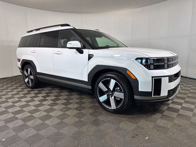 2025 Serenity White Hyundai Santa Fe Hybrid Limited AWD SUV