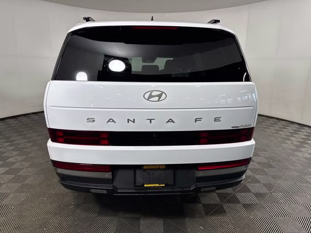 2025 Serenity White Hyundai Santa Fe Hybrid Limited AWD SUV