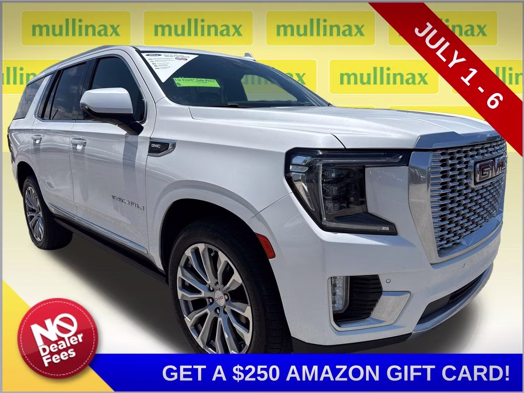 2021 White Frost Tricoat GMC Yukon Denali RWD SUV