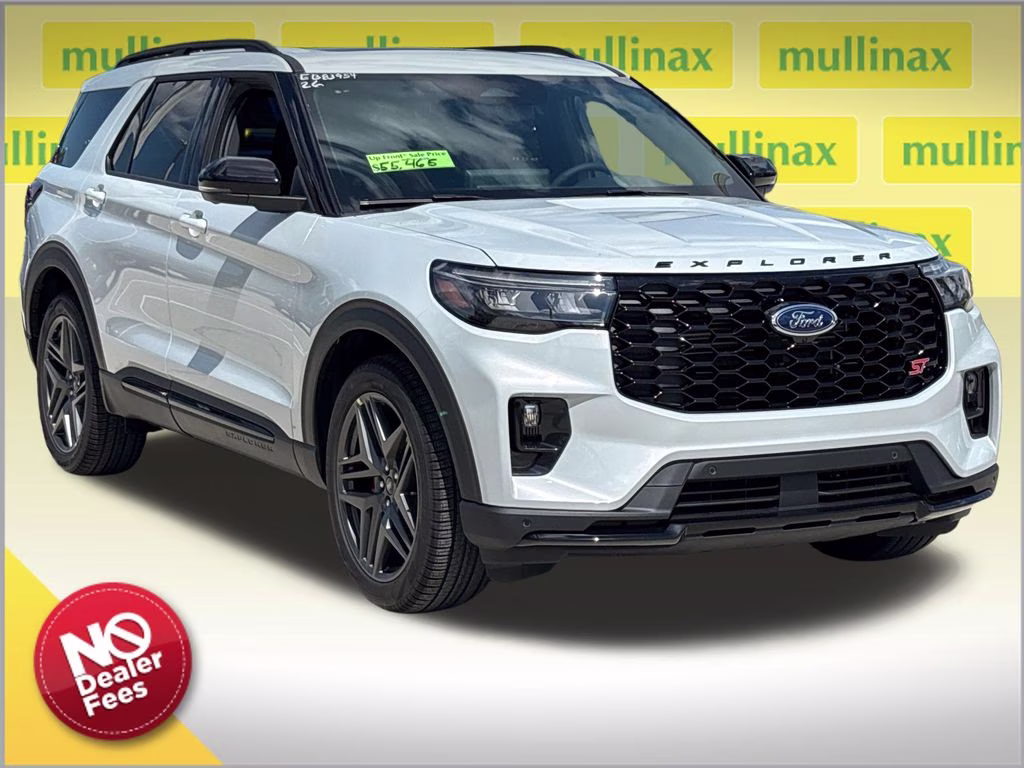 2026 Space White Metallic Ford Explorer ST 4X4 SUV