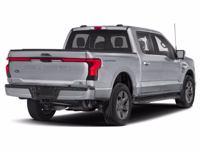 2023 Silver Metallic Ford F-150 Lightning Lariat AWD Truck