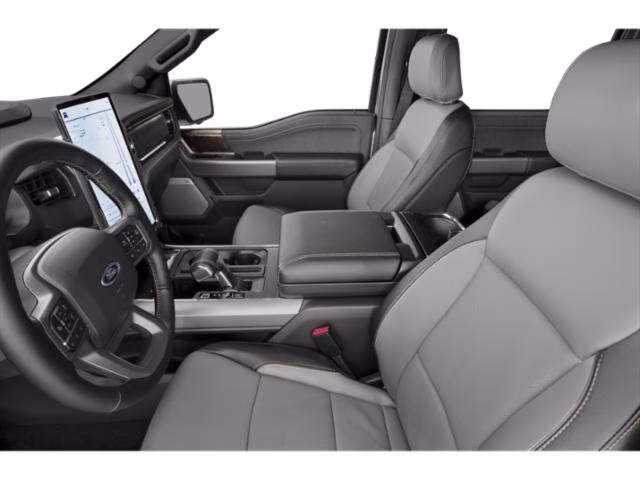 2023 Silver Metallic Ford F-150 Lightning Lariat AWD Truck