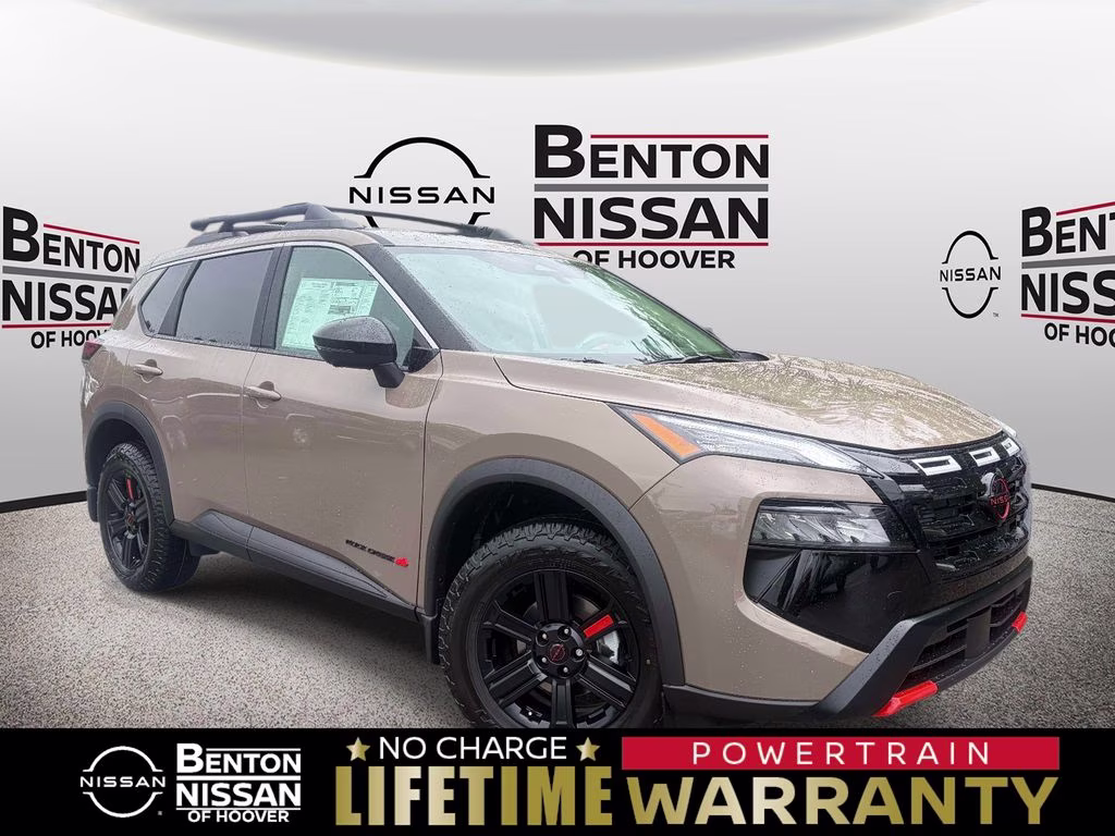 2026 Everest White Pearl Tricoat Nissan Rogue Rock Creek AWD SUV