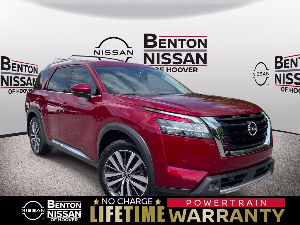 2022 Scarlet Ember Tintcoat Nissan Pathfinder Platinum FWD SUV