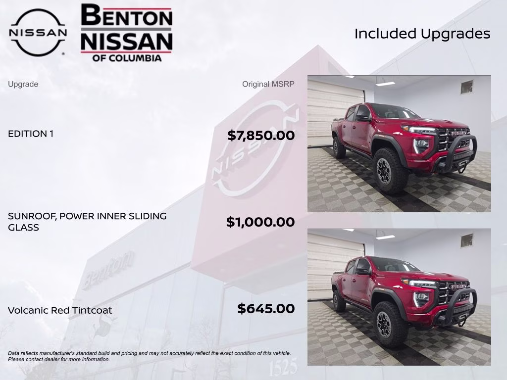 2023 Volcanic Red Tintcoat GMC Canyon AT4X 4X4 Truck