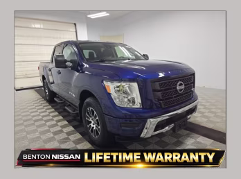2024 Deep Blue Pearl Nissan Titan SV 4X4 Truck