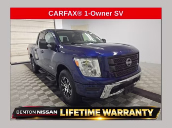 2024 Deep Blue Pearl Nissan Titan SV 4X4 Truck