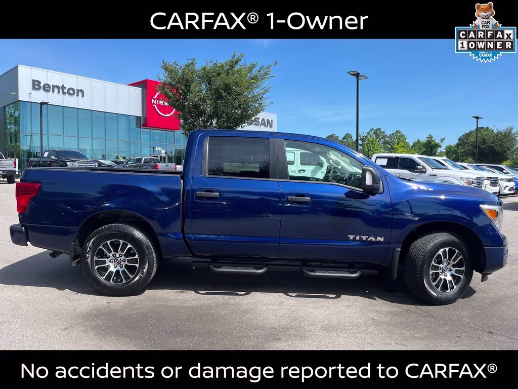 2024 Deep Blue Pearl Nissan Titan SV 4X4 Truck
