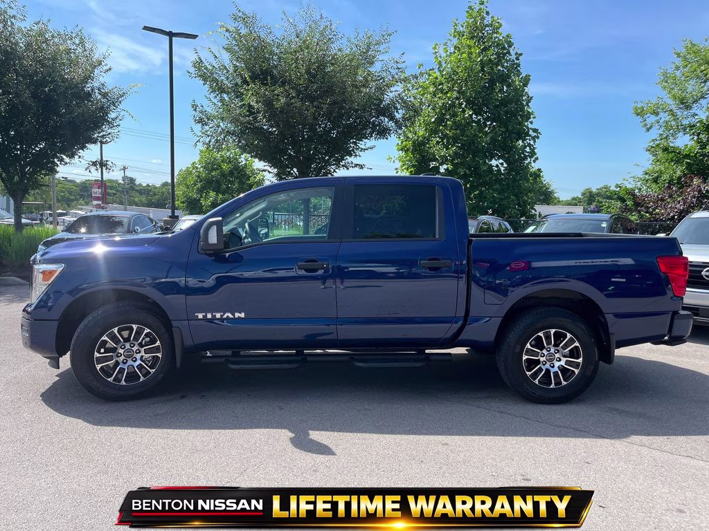 2024 Deep Blue Pearl Nissan Titan SV 4X4 Truck