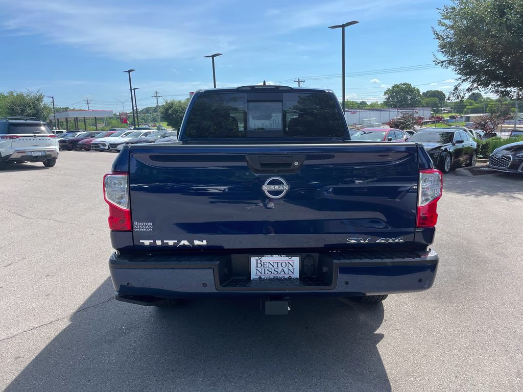 2024 Deep Blue Pearl Nissan Titan SV 4X4 Truck