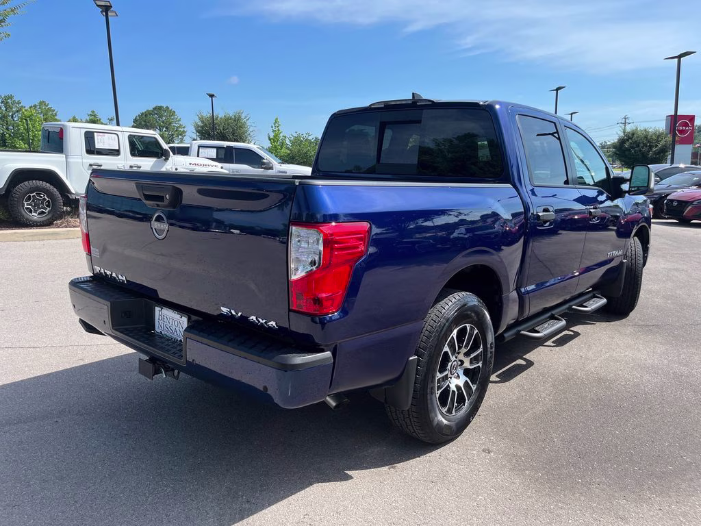 2024 Deep Blue Pearl Nissan Titan SV 4X4 Truck