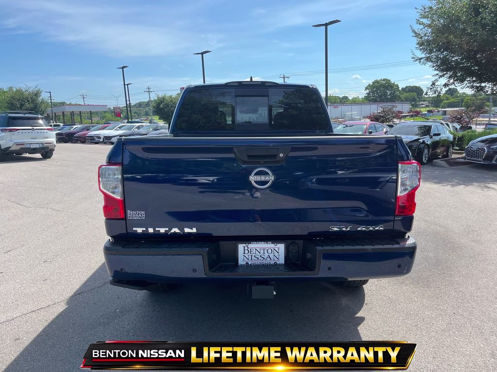 2024 Deep Blue Pearl Nissan Titan SV 4X4 Truck