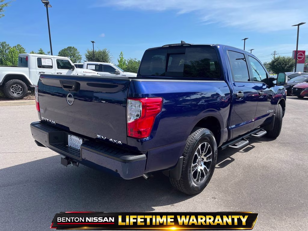 2024 Deep Blue Pearl Nissan Titan SV 4X4 Truck