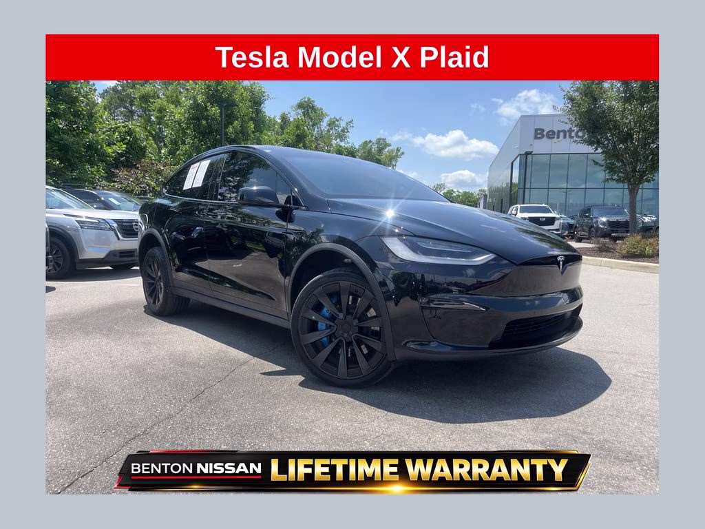 2022 Black Tesla Model X Plaid AWD SUV