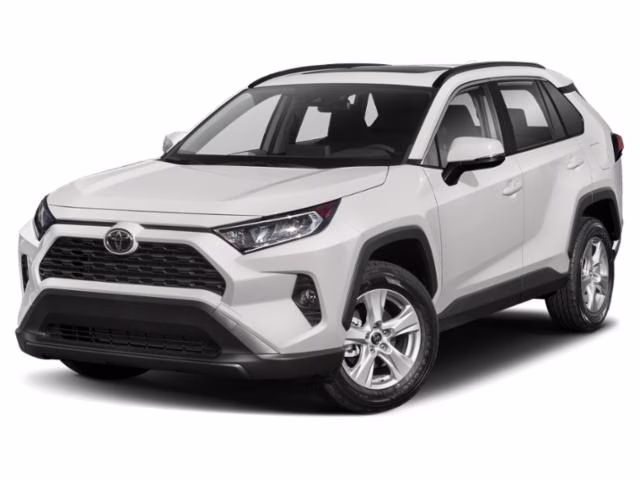 2020 White Toyota RAV4 XLE FWD SUV