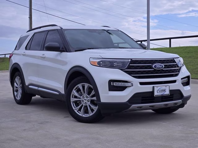 2024 White Metallic Ford Explorer XLT RWD SUV
