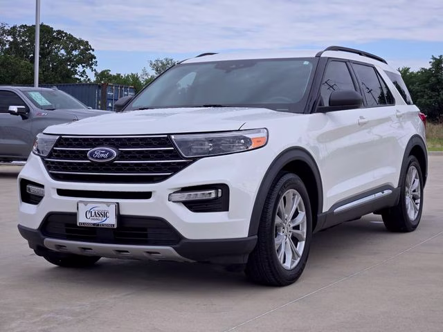 2024 White Metallic Ford Explorer XLT RWD SUV