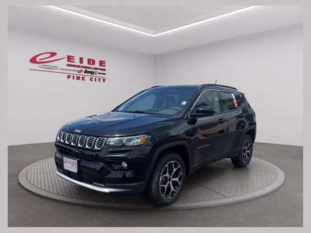 2026 Diamond Black Crystal Pearlcoat Jeep Compass Limited 4X4 SUV