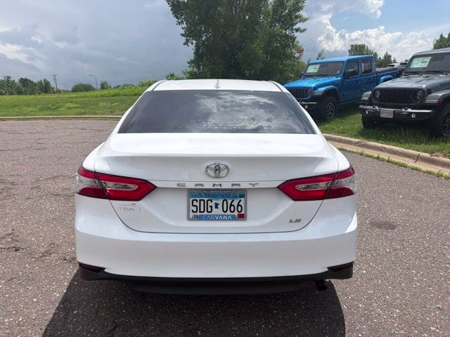 2020 Super White Toyota Camry LE FWD Sedan