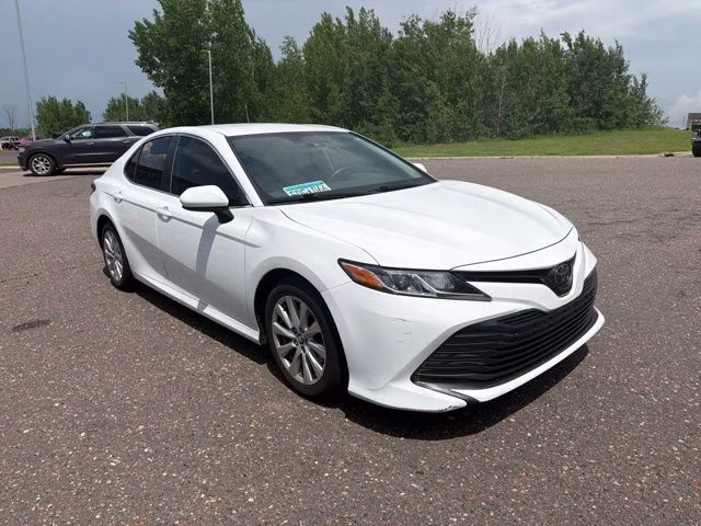 2020 Super White Toyota Camry LE FWD Sedan
