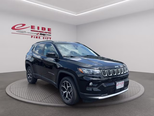 2026 Diamond Black Crystal Pearlcoat Jeep Compass Limited 4X4 SUV