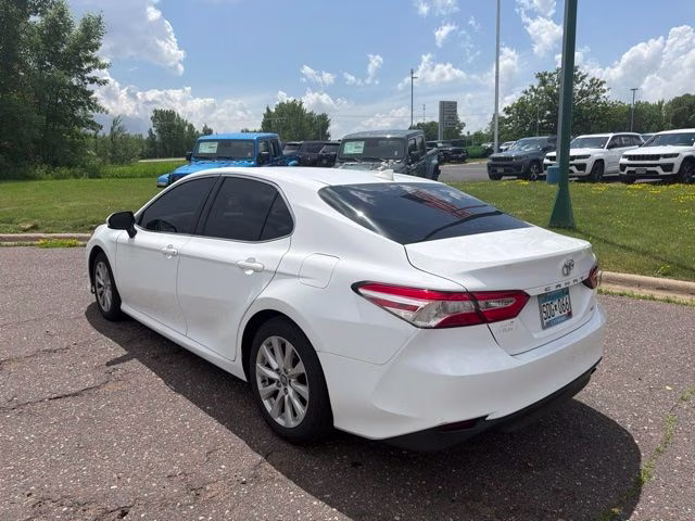 2020 Super White Toyota Camry LE FWD Sedan