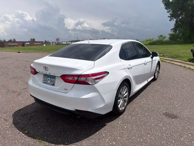 2020 Super White Toyota Camry LE FWD Sedan