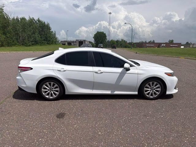 2020 Super White Toyota Camry LE FWD Sedan