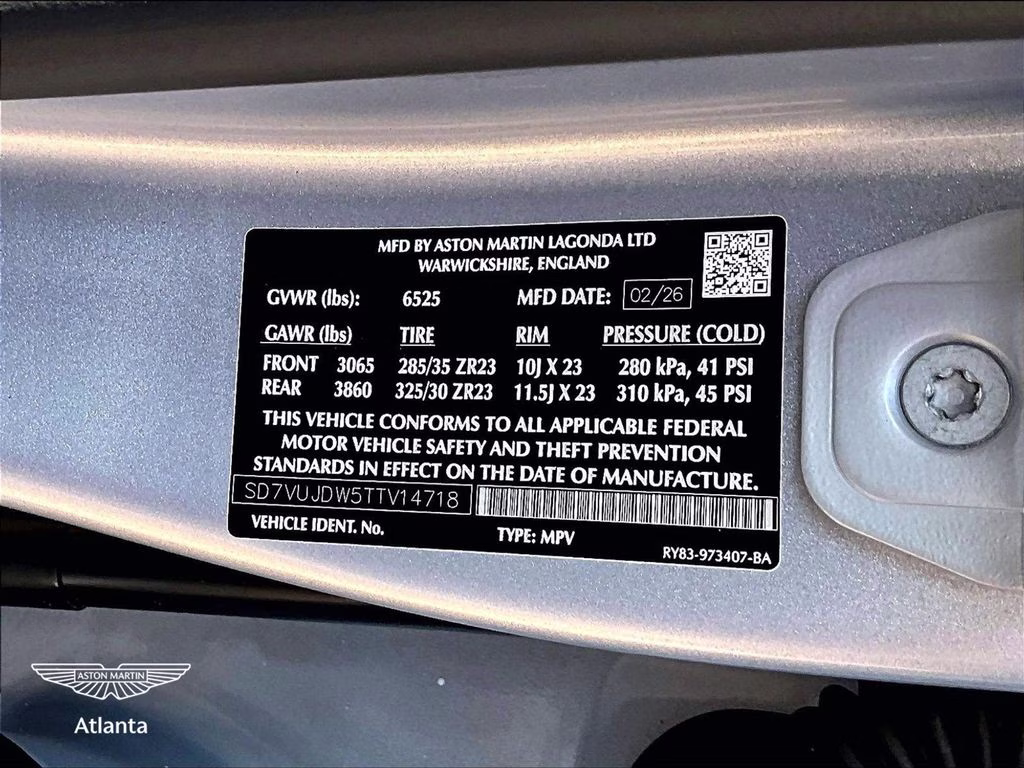 2026 Lightning Silver Aston Martin DBX 707 AWD SUV
