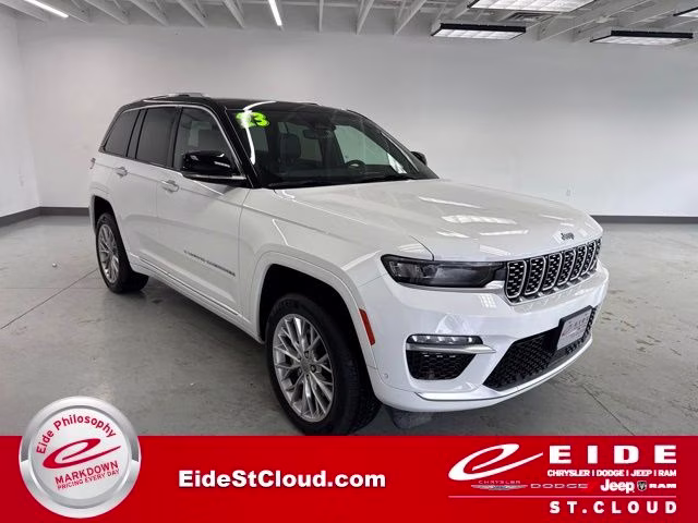 2023 Bright White Clearcoat Jeep Grand Cherokee Summit 4xe 4X4 SUV