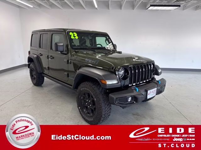 2023 Sarge Green Clearcoat Jeep Wrangler Willys 4xe 4X4 SUV